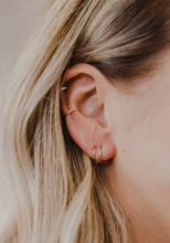 Load image into Gallery viewer, hello adorn tiny twist earrings | gold + silver