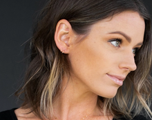 Load image into Gallery viewer, hello adorn tiny twist earrings | gold + silver