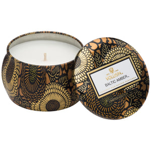 voluspa baltic amber 4oz tin candle