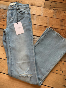 light wash midrise bootcut