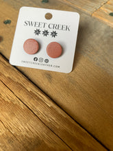 Load image into Gallery viewer, sweet creek painted leather stud earrings | 9 colors