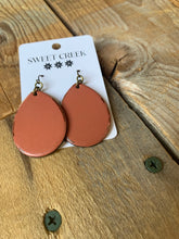 Load image into Gallery viewer, sweet creek mini classic teardrop leather earrings | 9 colors