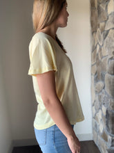 Load image into Gallery viewer, z supply lemon zest flutter sleeve v-neck tee