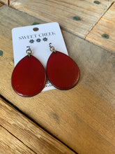 Load image into Gallery viewer, sweet creek mini classic teardrop leather earrings | 9 colors