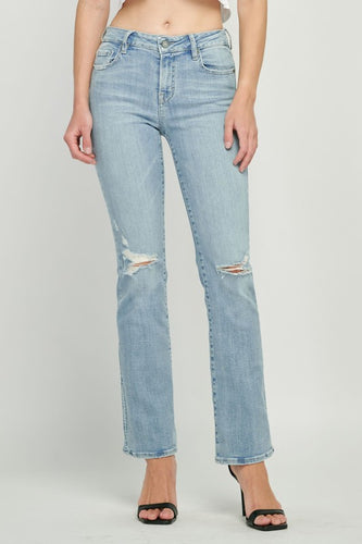 light wash midrise bootcut