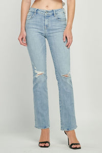 light wash midrise bootcut