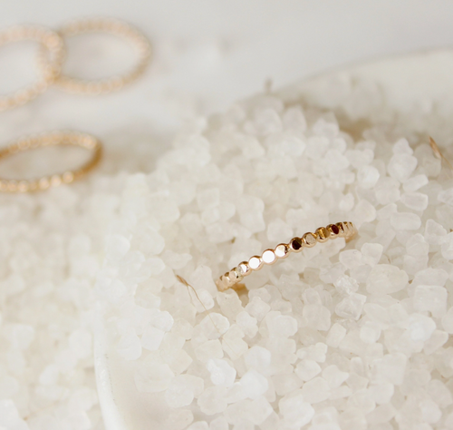 hello adorn confetti dainty ring