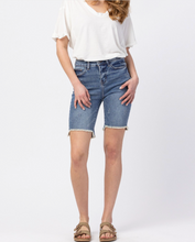 Load image into Gallery viewer, JUDY BLUE HIGH RISE CUT-OFF BERMUDA SHORTS | S-3XL