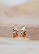 Load image into Gallery viewer, hello adorn herkimer diamond quartz stud earrings