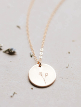 Load image into Gallery viewer, hello adorn raising wildflowers necklace 20&quot; chain | gold + silver