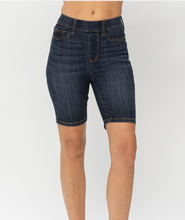 Load image into Gallery viewer, judy blue high waist pull on denim bermudas