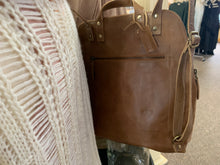 Load image into Gallery viewer, tan cowhide leather backpack