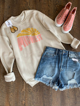 Load image into Gallery viewer, retro midwest sun sweatshirt