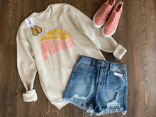 Load image into Gallery viewer, retro midwest sun sweatshirt